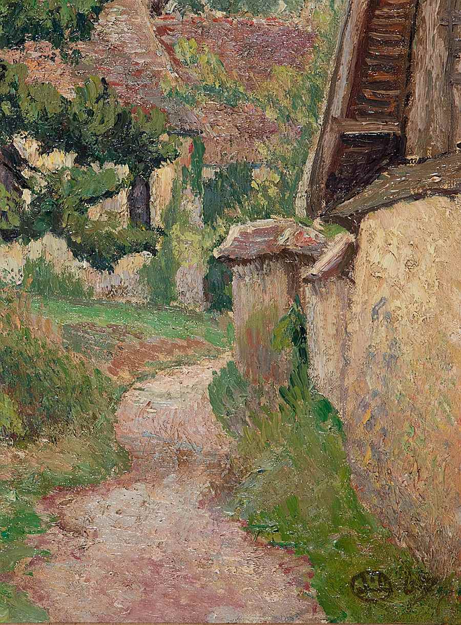 La Sente de l'Eglise, Bazincourt - Lucien Pissarro (1863 - 1944)